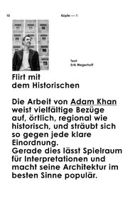 Adam Khan Architects in Baumeister